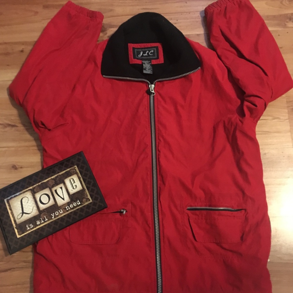 Ladies/Women’s Large Fully Lined JLC Coat Red